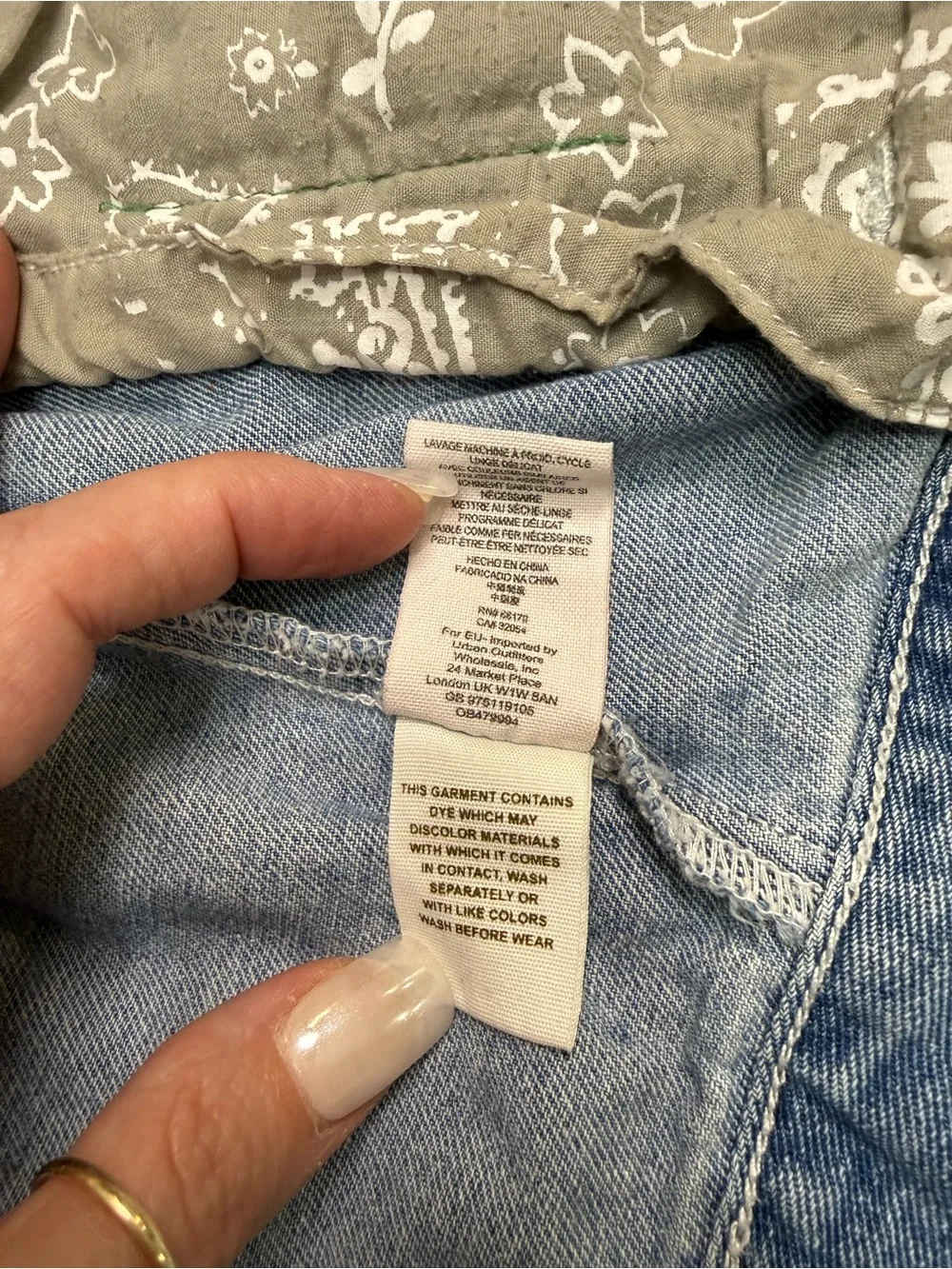 Free People Faded Light Blue Denim Jacket - Picture 8 of 10